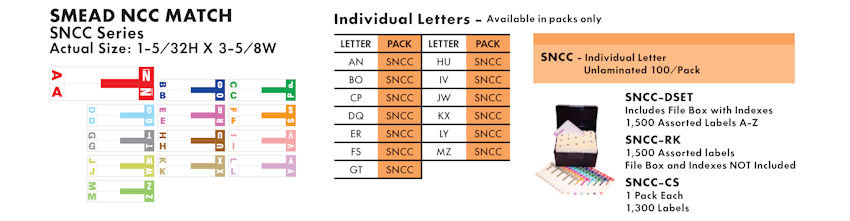 Alpha Labels 26 Smead NCC Match