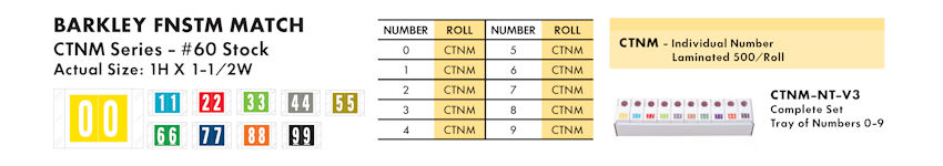 Numeric Filing Labels 18 Barkley FNSTM