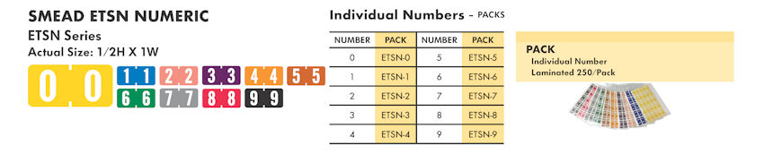 Numeric Filing Labels 44 Smead ETSN