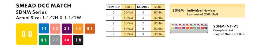 Numeric Filing Labels 38 Smead DCC