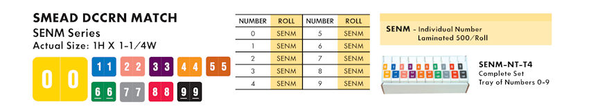 Numeric Filing Labels 39 Smead DCCRN